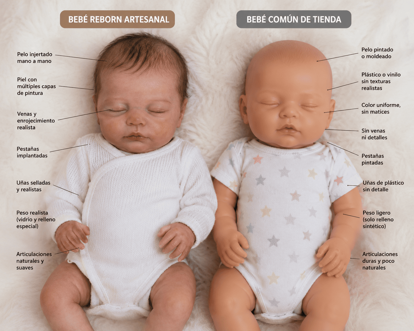 Bebé reborn artesanal